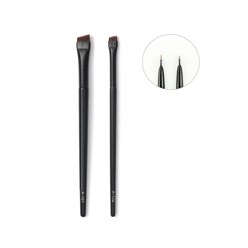 Super Thin Eyebrow Brush Eyeliner Synthetic Hair Brush Sharp Angled Fine Eye Liner Eyebrow Brushes Make Up Cosmetic Tools