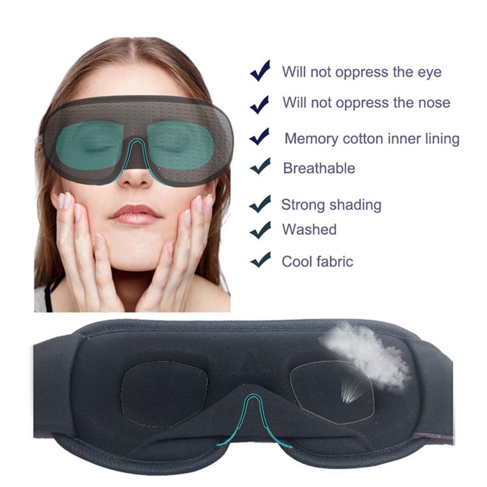 ثلاثية الأبعاد النوم Eyemask السفر الراحة المعونة قناع عين غطاء التصحيح pading لينة النوم قناع الغمامة العين الاسترخاء مدلك أدوات التجميل