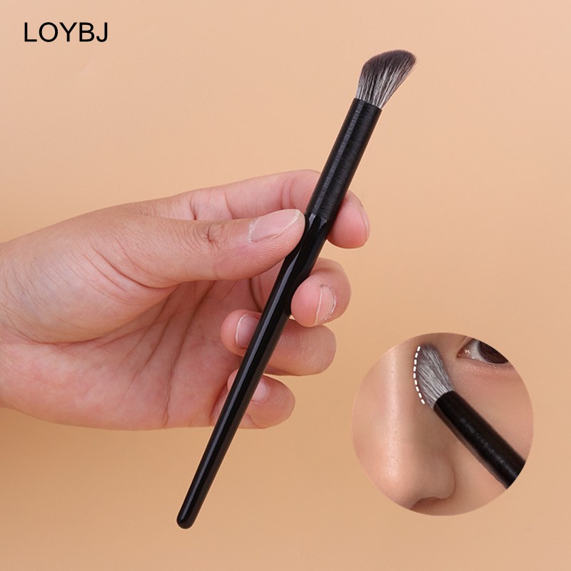 LOYBJ 1pc Nose Shadow Brush Angled Contour Makeup Brushes Face Bronzer Nose Silhouette Eyeshadow Blending Make Up Tools