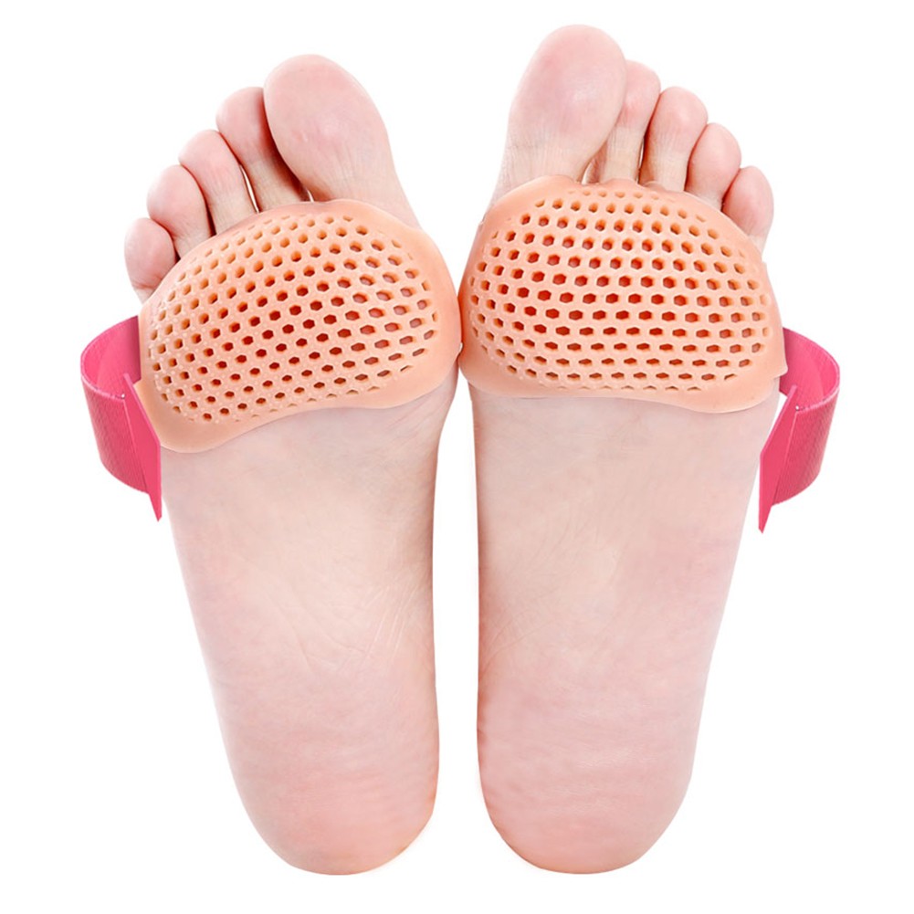 2pcs Forefoot pad shoes cushion high heel elastic silicone gel insoles orthotic arch support protection pads