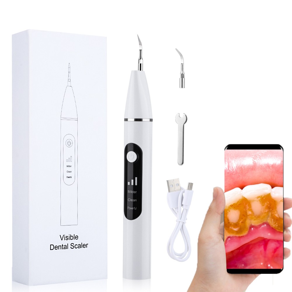 Optical Sonic Dental Scaler Dental Cleaner Calculus Stain Tartar Remover LED Teeth Whitening Device USB Charging