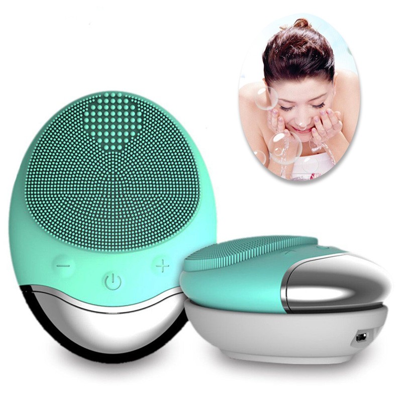 Rechargeable Electric Facial Cleanser Multifunctional Face Massager Cleaning Brush Skin Exfoliating Clear Acne IPX7 Waterproof