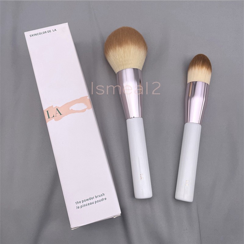 LA MER Brand Powder Brush/Foundation Brush Powder Brush Loose Large Powder Brush Face Bronzer Makeup Brushes Tool Kit