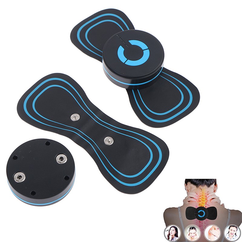 Portable Neck Massager Mini Electric Comfortable Intelligent Massage Cervical Meridian Stickers Massager Muscle Pain Relief