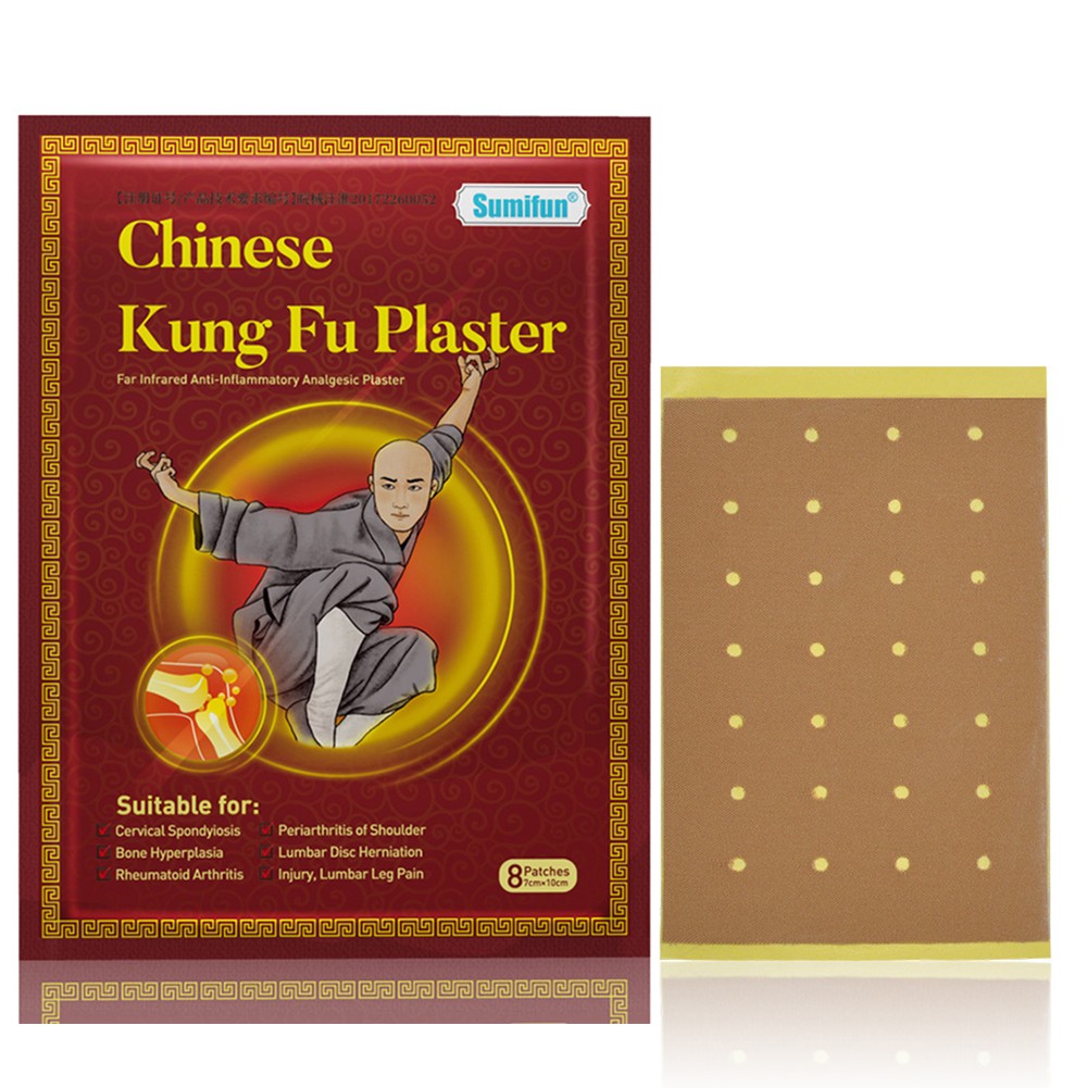 8pcs Chinese Kung Fu Herbal Plaster Pain Relief Patches Rheumatoid Arthritis Plasters Medical Muscle Massager Patch