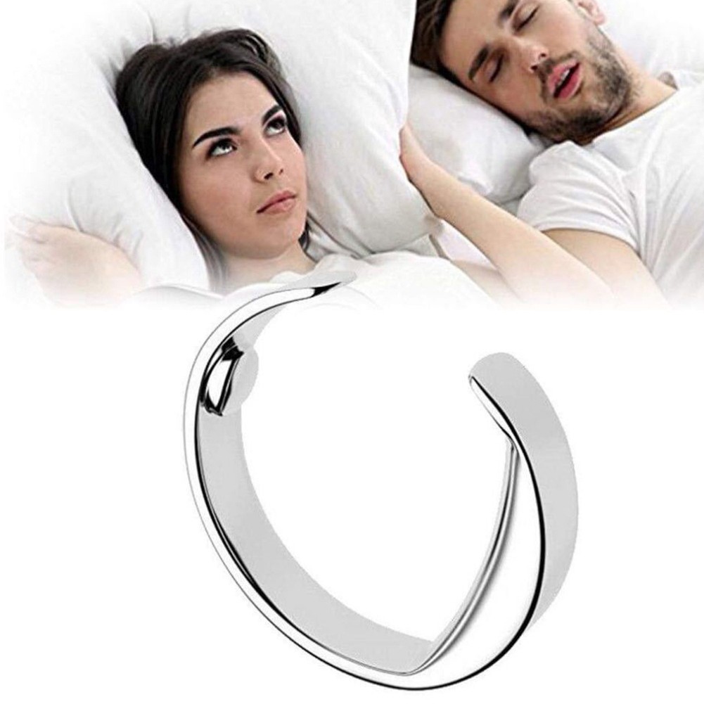 Anti Snoring Ring Magnetic Therapy Acupressure Anti Snoring Device Snore Stopper Finger Ring Sleeping Aid 3 Size