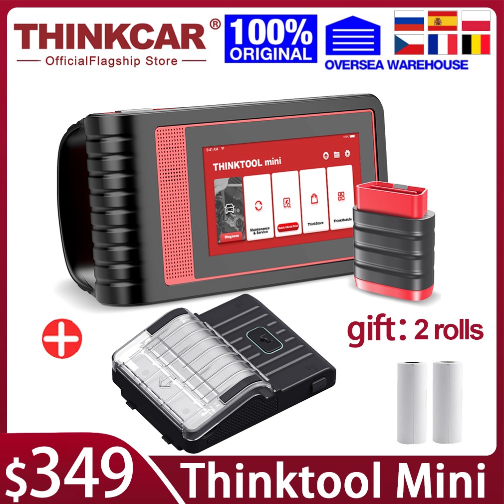 Thinktool mini obd2 Scanner Professional Full System Diagnostic Scanner ECU Coding Test Active Auto Car Scanner Free Shipping