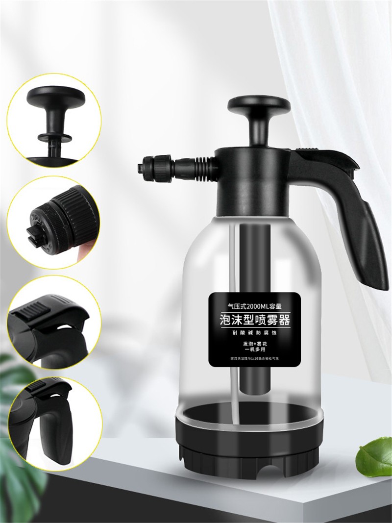 2L Foam Car Watering Washing Tool Car Washing Sprayer Foam Nozzle Garden Water Bottle Auto Spary Watering Can Car Cleaning Tools