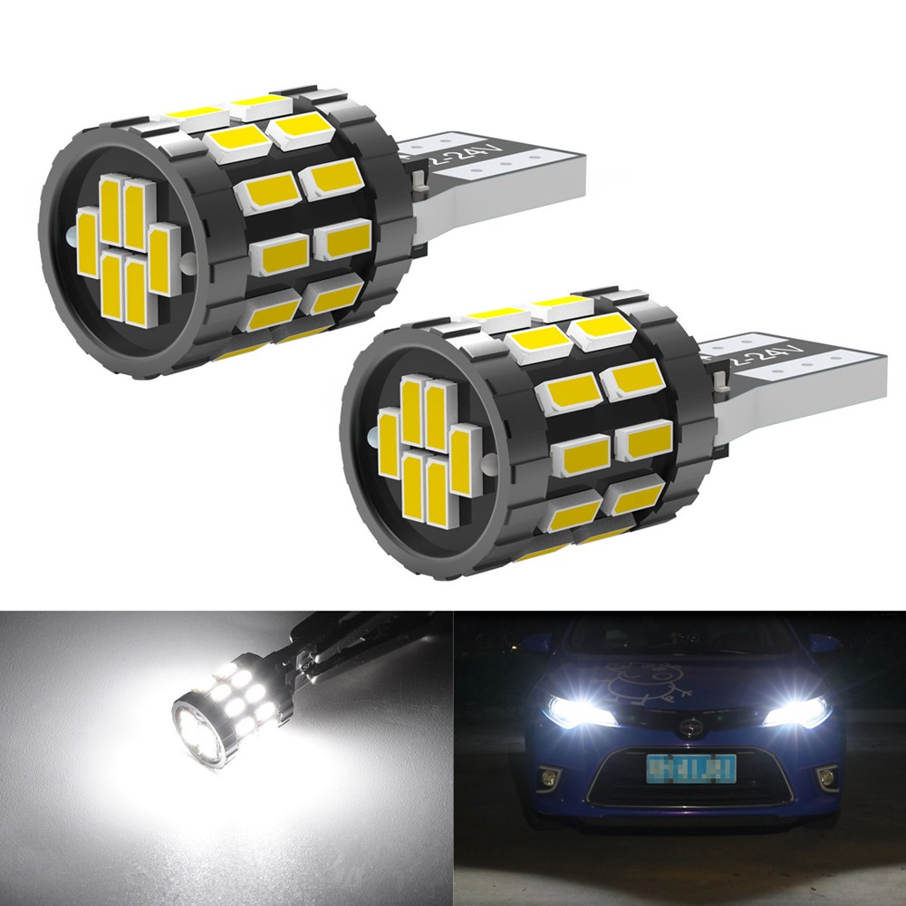 2pcs LED W5W T10 194 168 W5W SMD 30SMD Led Parking Bulb Auto Wedge Clearance Lamp CANBUS Bright White License Light Bulbs