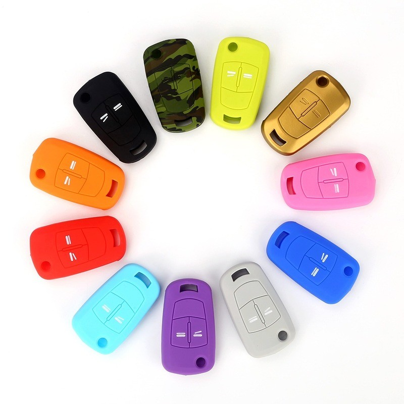 Hot Silicone Car Key Cover Case Shell Fob For Vauxhall Opel Corsa Astra Vectra Signum 2 Buttons Remote Key Shell