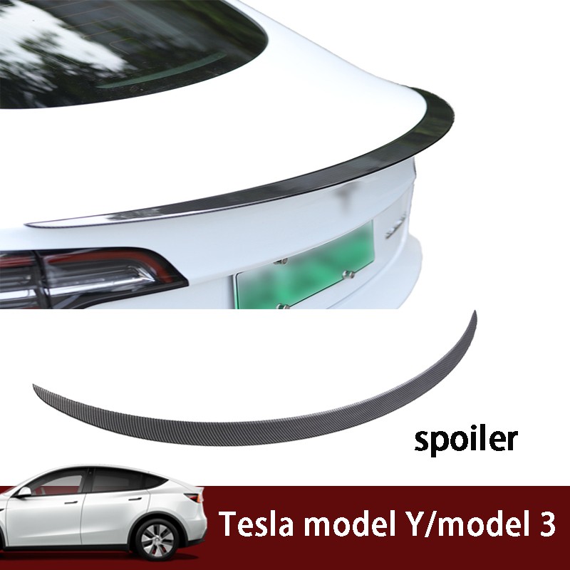 New 2022 model y/model 3 spoiler carbon fiber performance rear spoiler carbon fiber car body styling