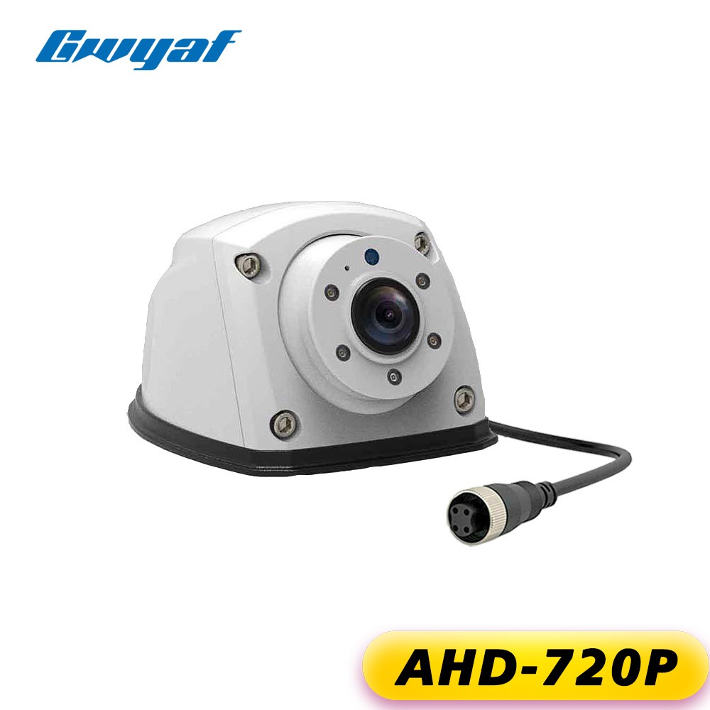 Gwyaf White Trailer Truck Camera AHD 720P Mini Front/Side Reverse Camera Wide View Angle Fifth Wheel/RV Camping Parking Camera