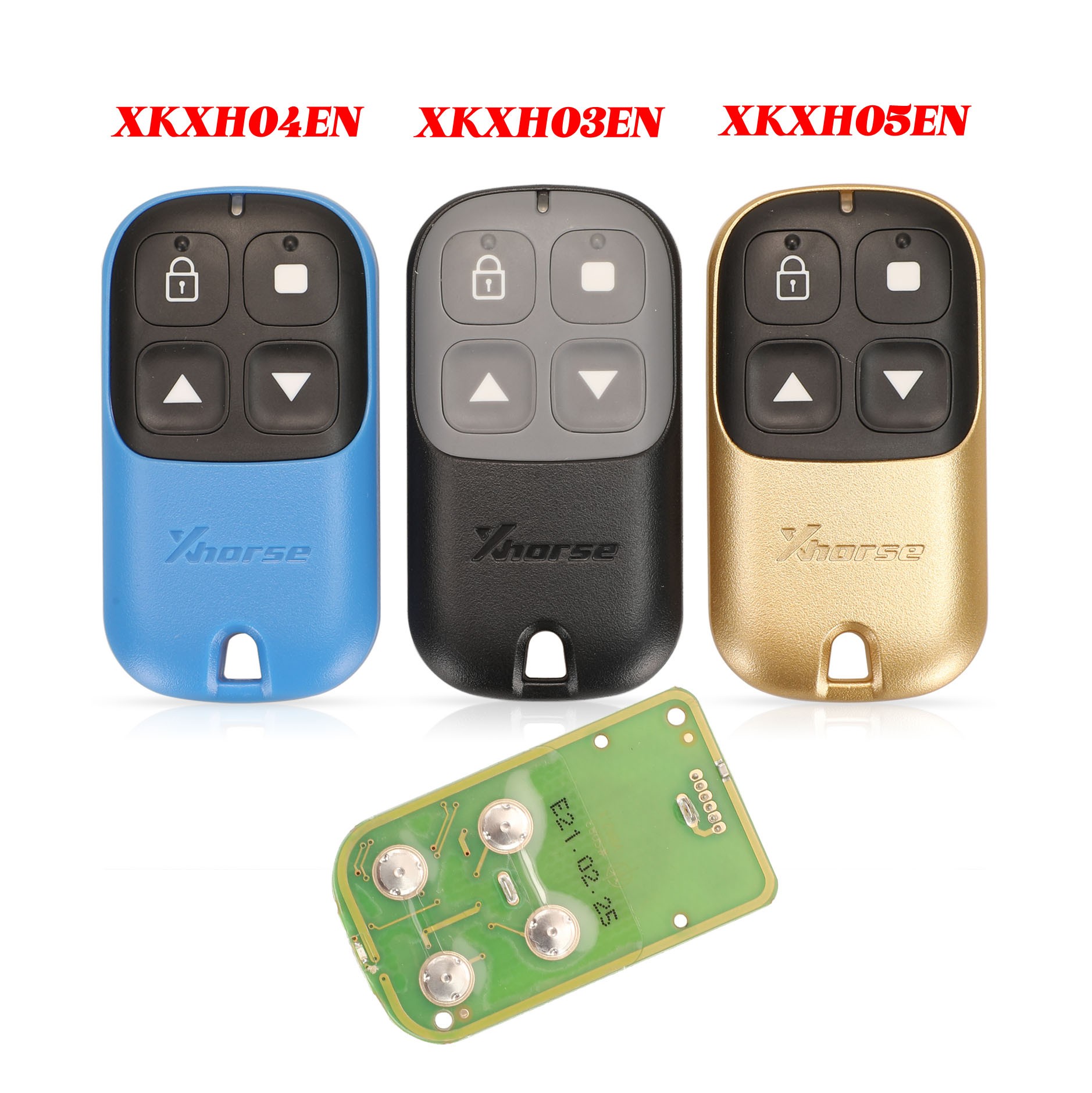 4 Buttons XKXH03EN XKXH05EN XKXH04EN Xhorse Universal Remote Key Wire for Vvdi Vvdi2 Garage Door Key Tool English Version