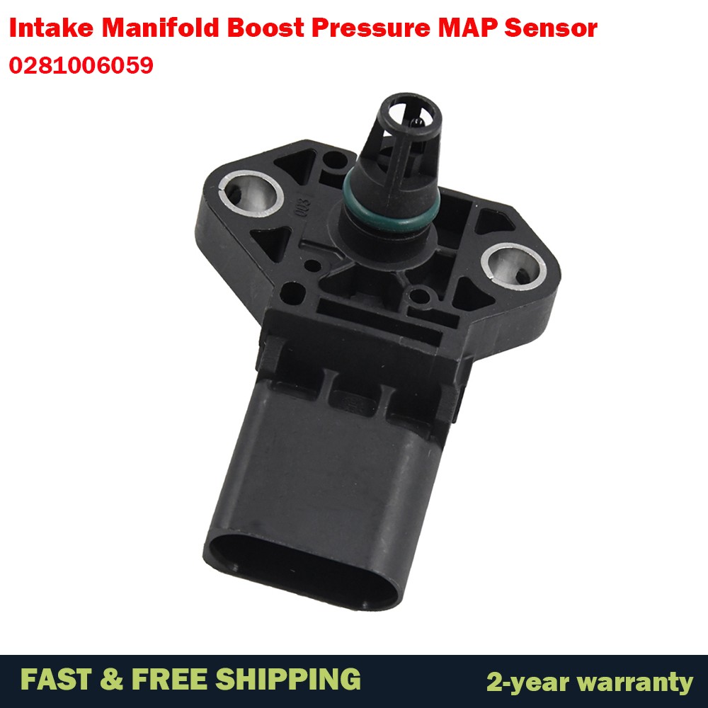 4 Bar Inlet Manifold Impulse Pressure Map Sensor Drucksensor For VW Audi Seat Skoda 03K906051 0281006059 0281006060