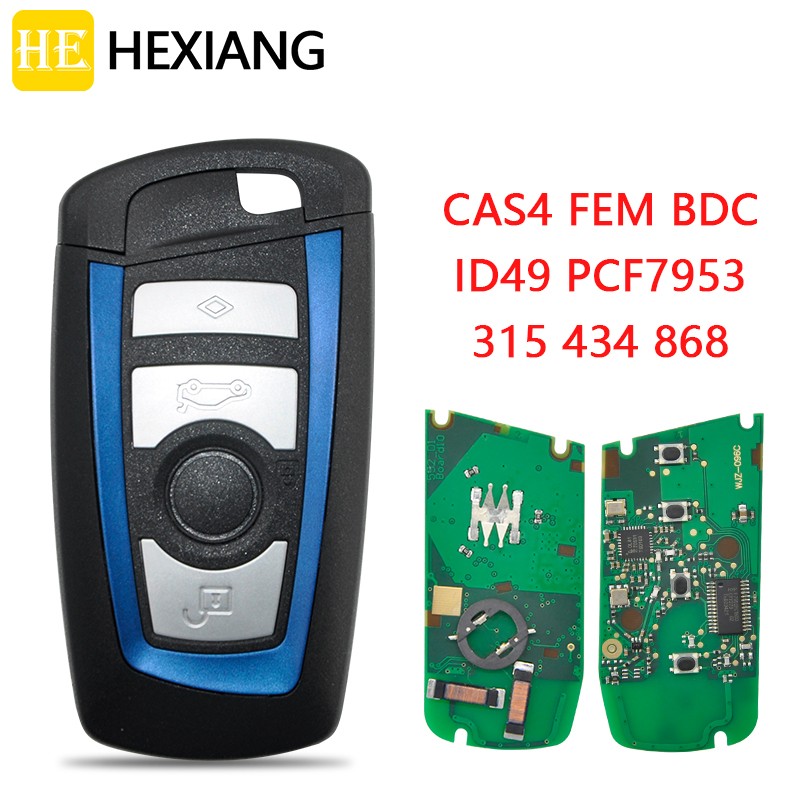 HE شيانغ سيارة مفتاح تحكم عن بعد لسيارات BMW F 3 5 7 سلسلة CAS4 CAS4 + فام BDC ID49 PCF7953 315/434/868MHz بدون مفتاح الذهاب بطاقة الترويجي