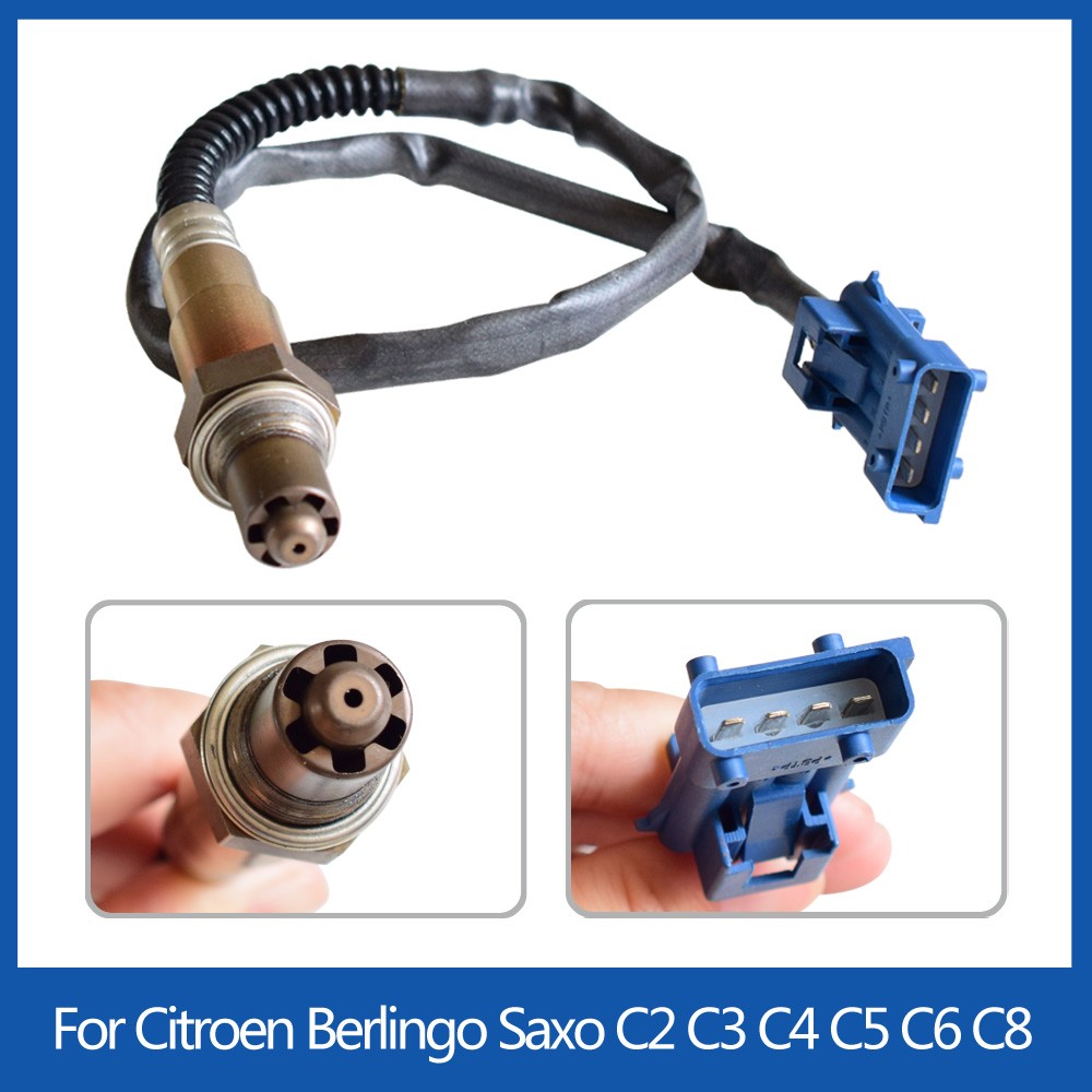 Citroen C2 C3 C4 C5 C6 C8 Peugeot 206 207 306 307 0258006185 96368765 9636968380 Air Fuel Oxygen Ratio O2 Lambda Sensor