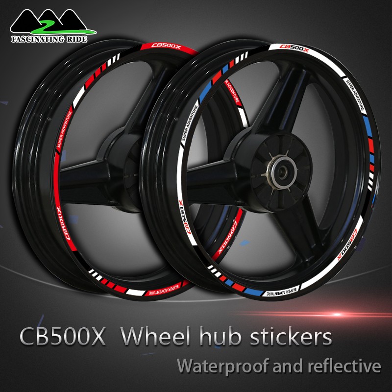 Motorcycle accessories for honda cb500x motorcycle wheel hub sticker retrofit waterproof rim rim