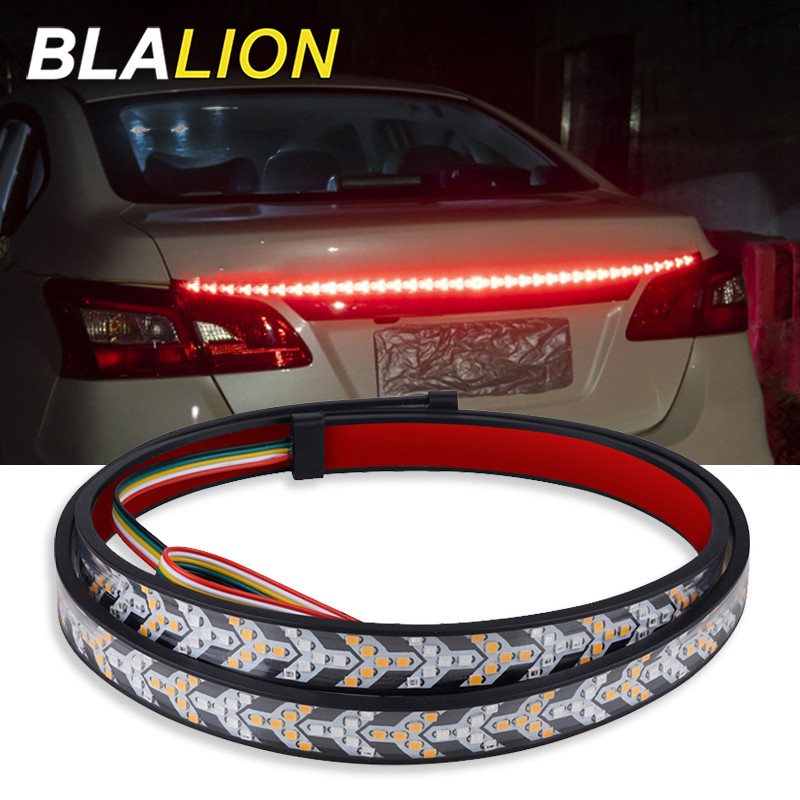 12V/24V Car LED Tailgate Light Strip Flexible Driving Turn Signal Light Bar Car Daytime Running Lights for SUV Jeep Pickup Truck