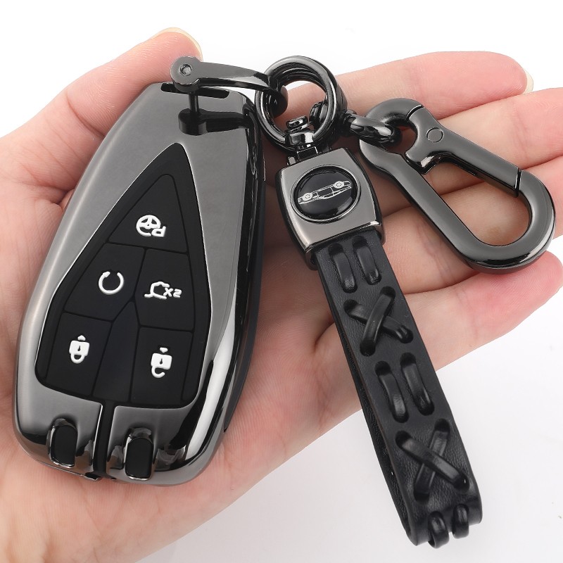 2020 Car Key Case Cover Full Cover Silica Gel Galvanized Alloy Metal For Changan CS35PLUS CS55PLUS CS75PLUS Protection 2019-2020