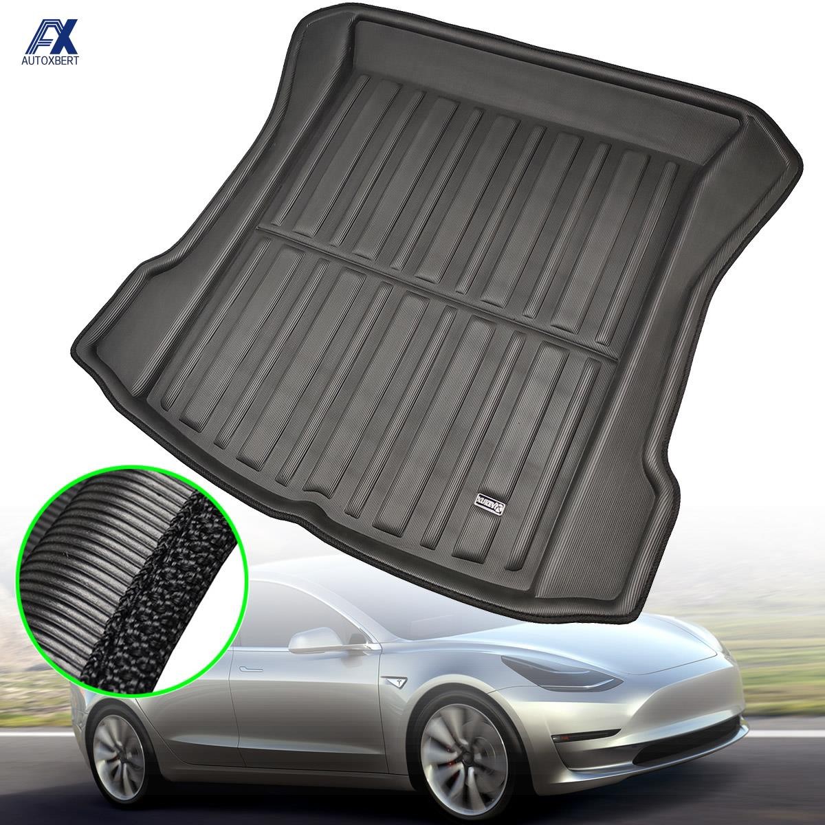 Car Boot Liner For Tesla Model 3 BlueStar 2017 2018 2019 2020 2022 Cargo Rear Trunk Mat Luggage Floor Mat Chinese Waterproof