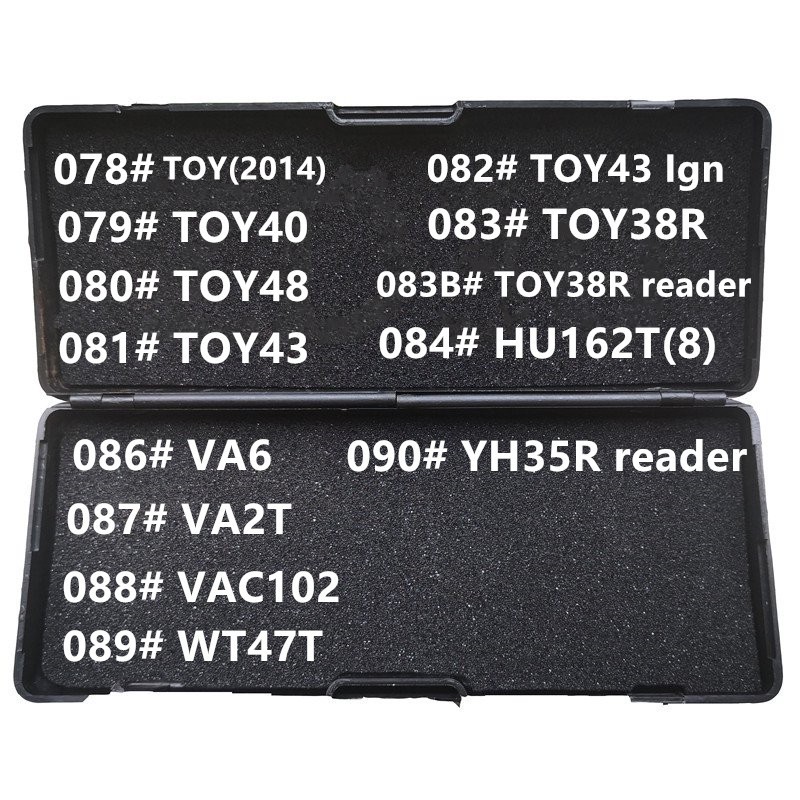 لا أسود مربع 078-090 # لى شى 2 في 1 TOY2014 TOY40 TOY48 TOY43 TOY38R HU162T8 VA6 VA2T VAC102 WT47T YH35R قارئ الأقفال أدوات