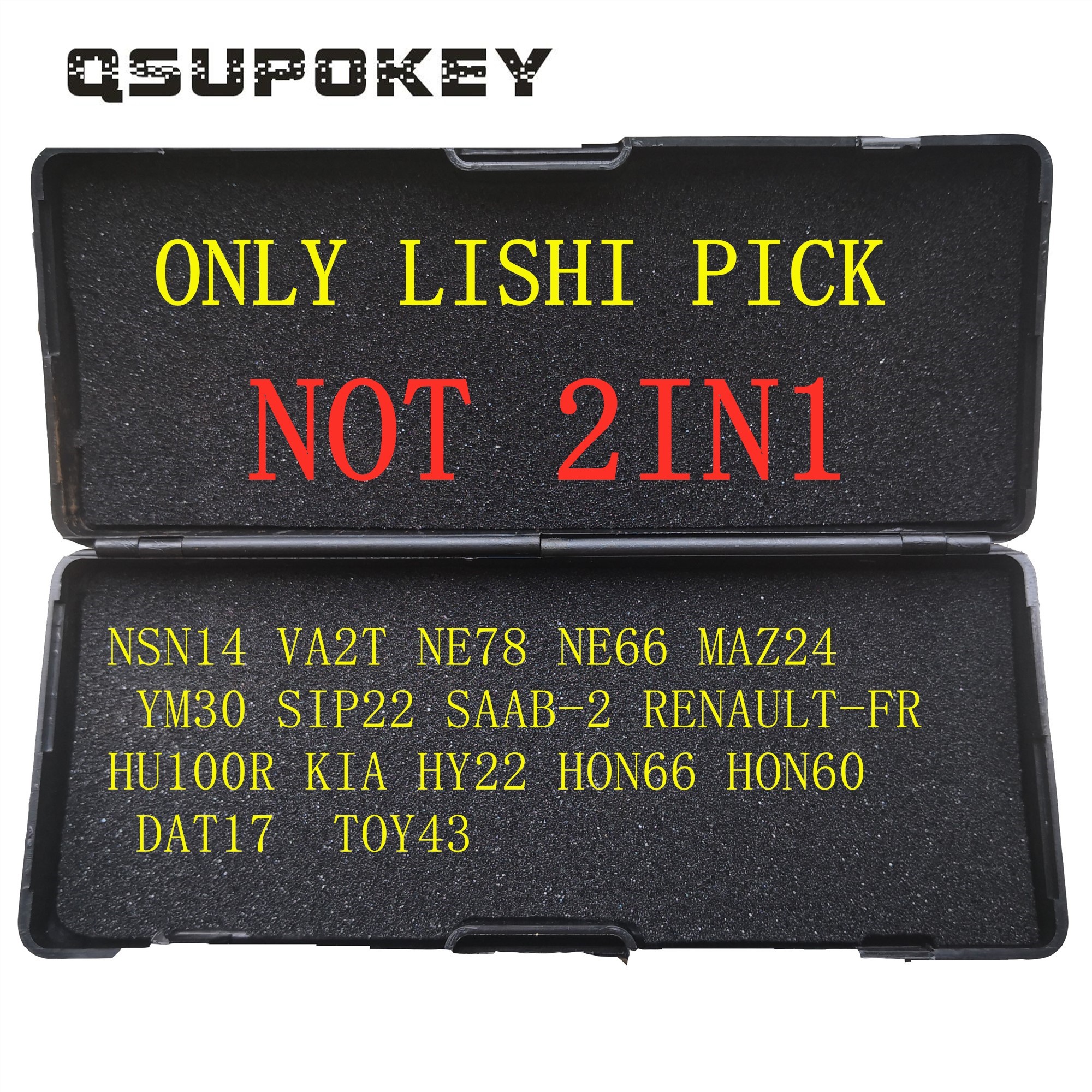 QSUPOKEY حقيقية LiShi أداة إصلاح الأقفال أدوات VA2T NE78 NE66 MAZ24 SIP22 رينو HU100 HU66 للسيارة/السيارات (وليس 2in1)