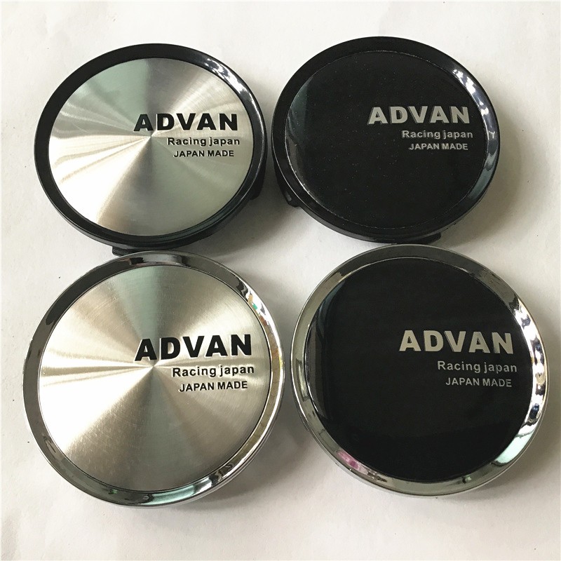 4pcs 74mm ADVAN Racing Car Wheel Center Hub Emblem Badge Cover Covers Car Styling Accessories