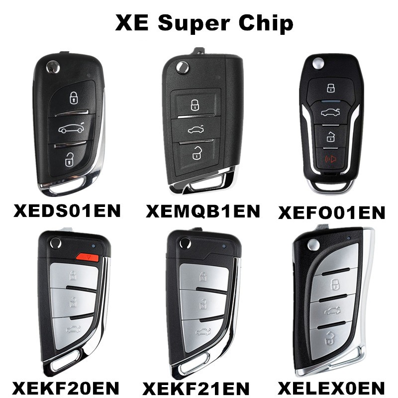 10pcs/lot Xhorse XEMQB1EN XEDS01EN XEFO01EN XEKF20EN XEKF21EN XELEX0EN XE Series Super Remote Key Works On Super Chip