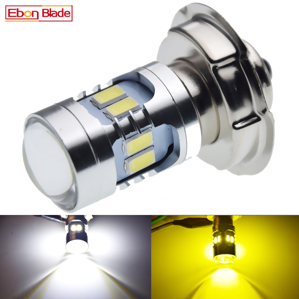 1pc P26S LED Headlight Bulb Motorcycle Headlamp Scooter Motorbike Bike ATV Head Light Bulb 6V 12V 24V White Lemon Yellow