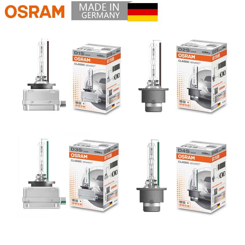 OSRAM D1S D3S D2S D4S Xenon Bulbs For Car Headlight Standard White Light Original HID 4200K 12V 35W (1pc)