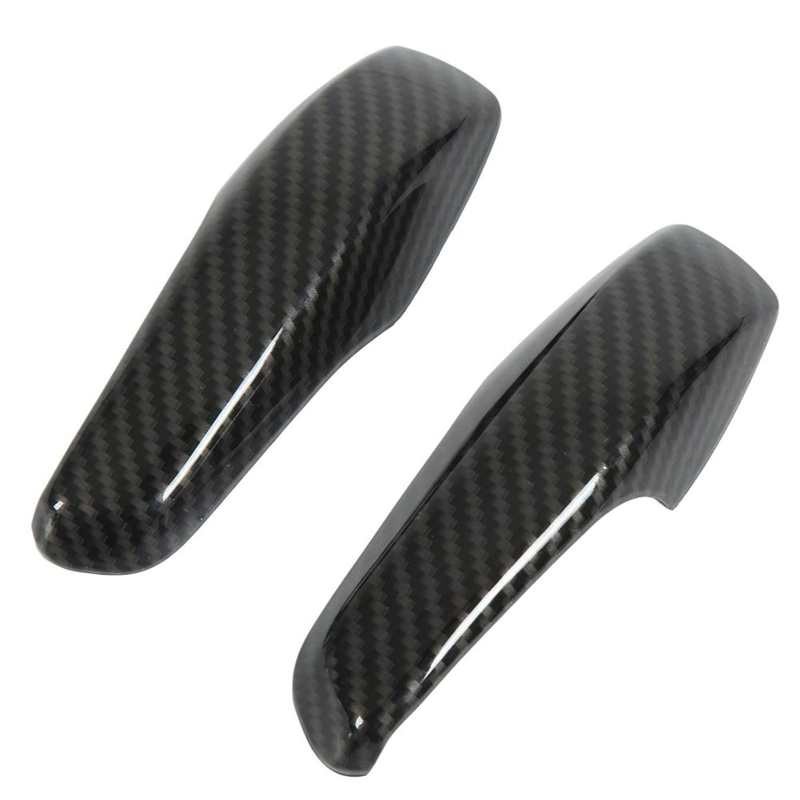 Inner Door Handle Trim Carbon Fiber Style Interior Door Handle Patch Replacement for Smart Fortwo W451 Facelift 2011-2014 for