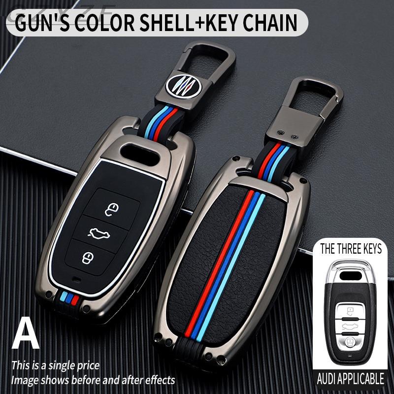 Zinc Alloy Car Key Case Cover Shell For Audi A1 A3 8v A4 B8 B9 S4 S5 S6 S7 S8 A6 A5 C7 Q3 Q5 Q7 TT Auto Car Accessories