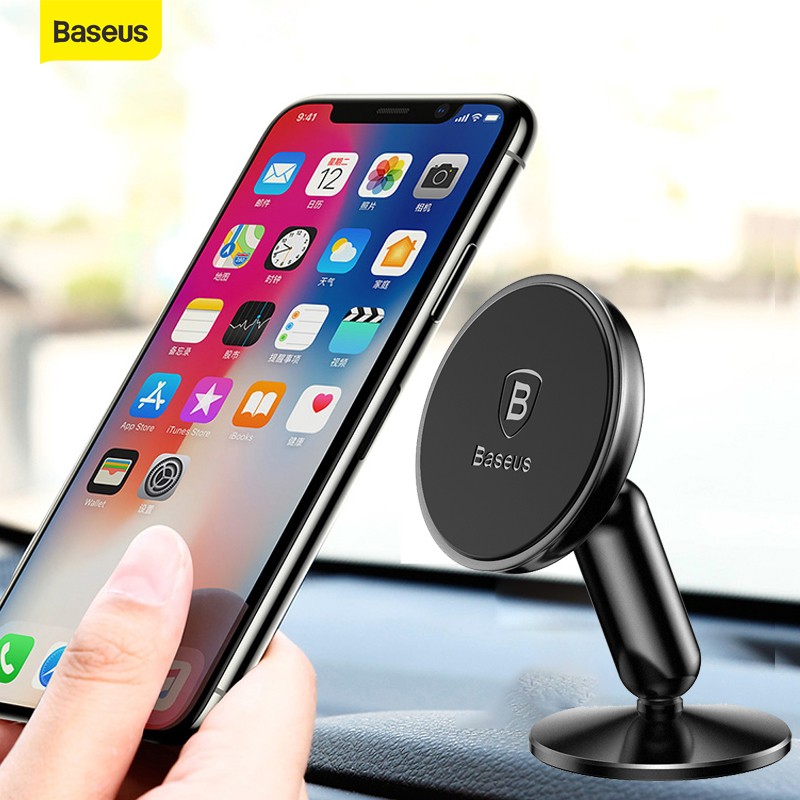 Baseus Magnetic Car Mount Holder 360 Degree Rotating GPS Car Mount Holder for iPhone Xiaomi Phone Magnetic Holder