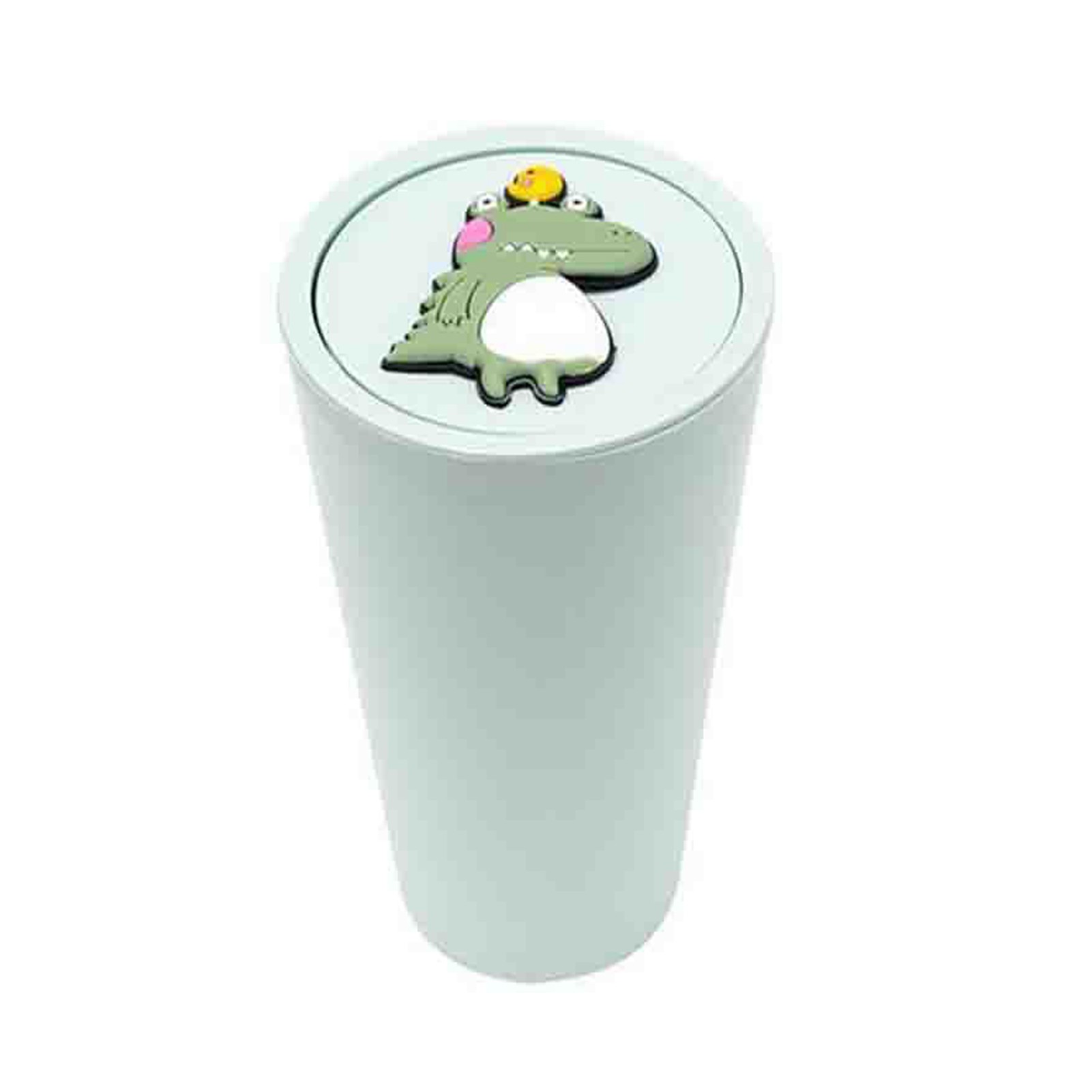 For Front Seat Washable Gift Desktop PVC Tidy Interior Accessories Car Waste Bin Cute Mini Decor With Cover Garbage Storage