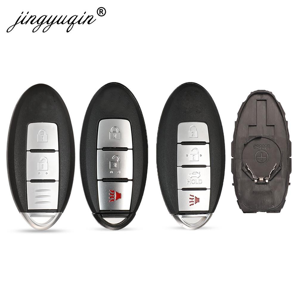 jingyuqin 3/4BTN Car Remote Key Shell For Nissan Cube Juke Versa Note X-trail Qashqai Sunny Juke Altima Tiida Murano Old Maxima