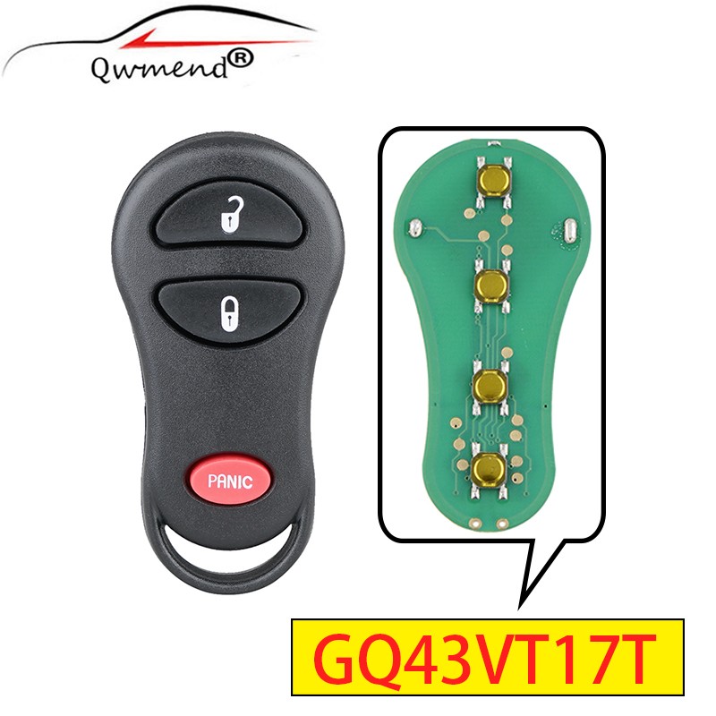 QWMEND 3 4 Buttons Remote Key For Jeep Grand Cherokee1998 1999 2000 2001 2002 2003 2004 Smart Car Key 315Mhz GQ43VT17T