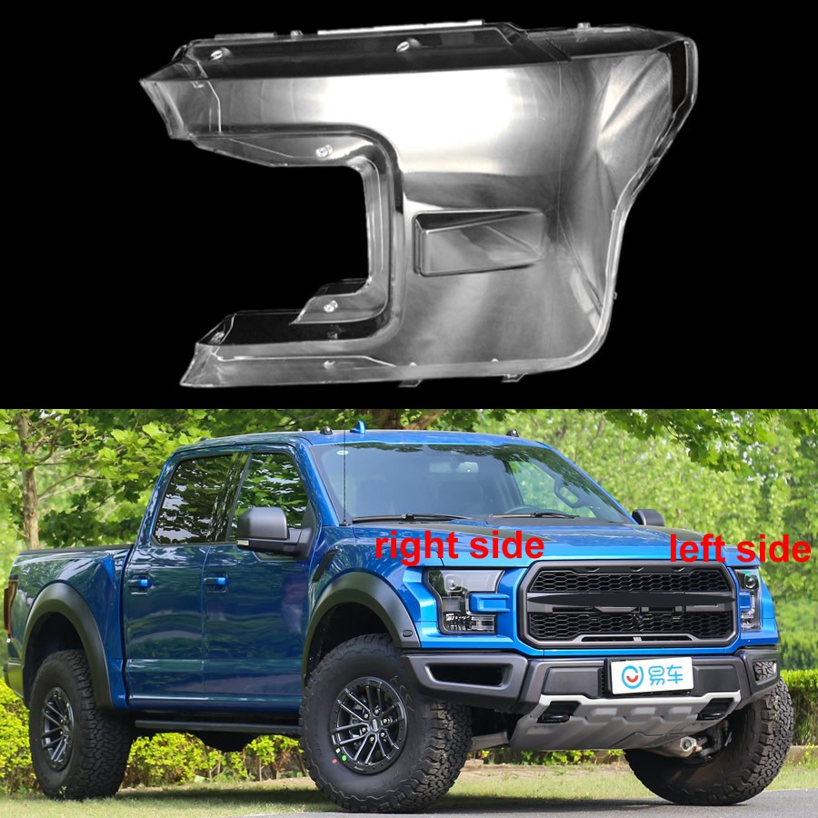 For Ford Raptor F-150 2019 2020 Front Lamp Cover Glass Lampshade Headlamp Shell Lens Plexiglass Original Lens Replacement