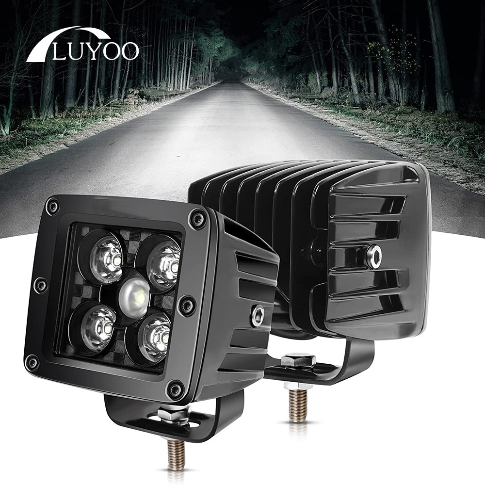 Luyoo 3 Inch LED Work Light/Light Bar Offroad 12V 24V Led Work Blocks Lamp Spot Beam Led Headlights Tracking For SUV Cars 4x4 ATV UTV