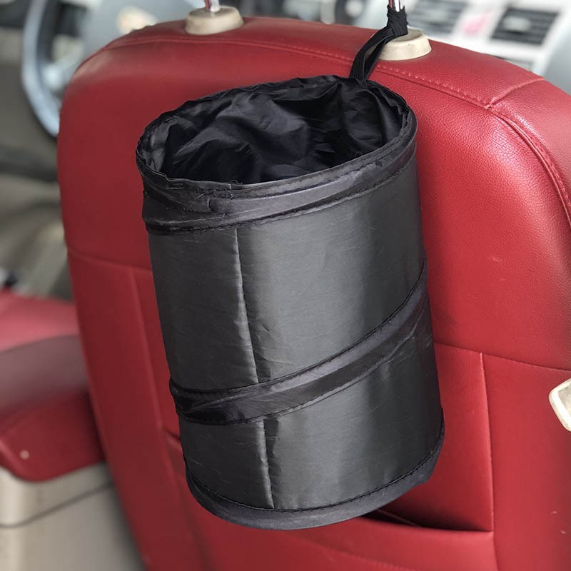 1PC Car Trash Can Backpack Black Waterproof Car Garbage Bag For Little Leak Proof Car Cooler Bag-Car Garbage Bag With Side Pocket