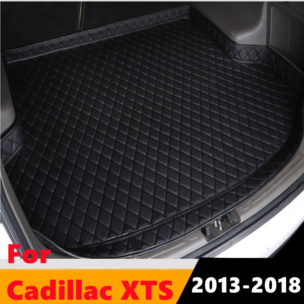 Sengayer Car Trunk Mat All Weather Auto Tail Boot Luggage Pad Carpet High Side Cargo Liner Fit for Cadillac XTS 2013 2014-2018