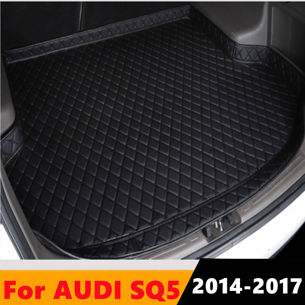 Sengayer Car Trunk Mat All Weather Auto Tail Boot Luggage Pad Carpet High Side Cargo Liner Fit For Audi SQ5 2014 2015 2016 2017