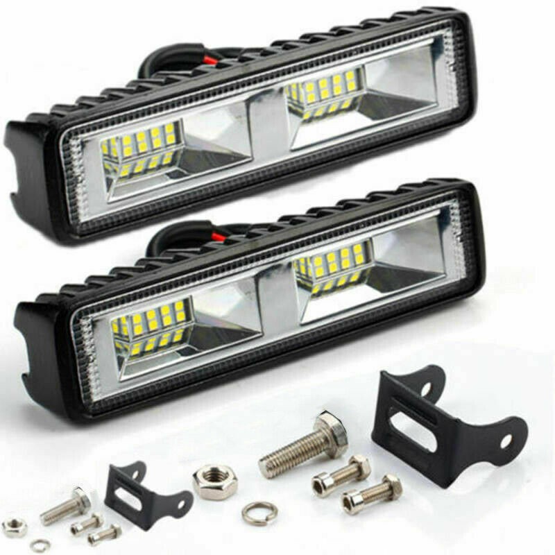 48 واط DRL LED بقعة الفيضانات ضوء العمل Worklight 9-32 فولت 12 فولت إضاءة تشغيل مزودة بإضاءة ليد ل سيارة للطرق الوعرة SUV سيارات شاحنة قذيفة سوداء