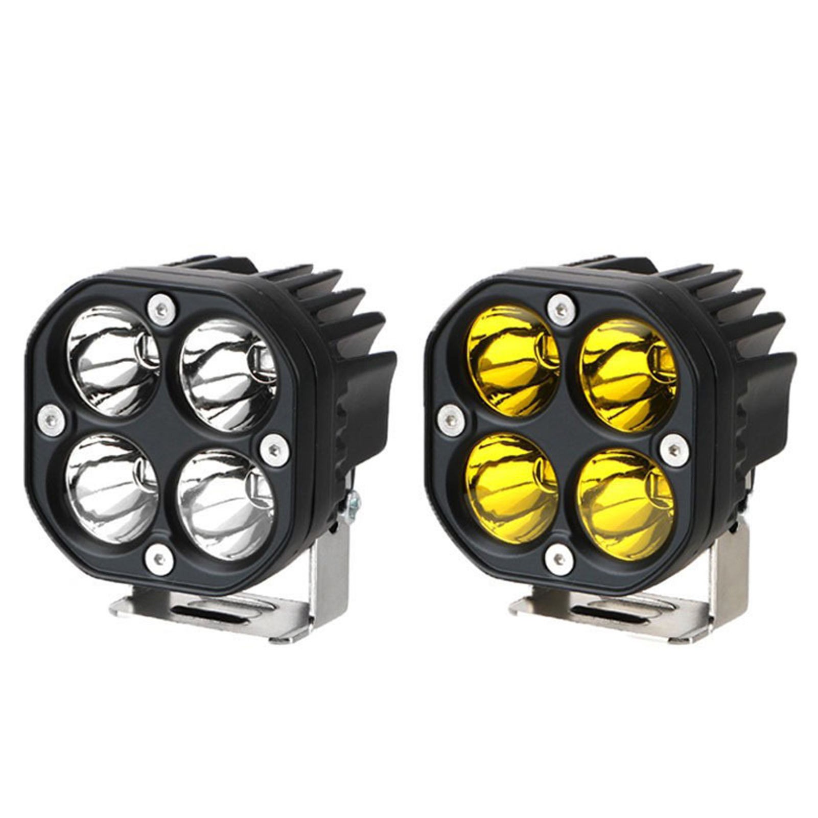 40W LED Work Light Bar Spot Pods Offroad Fog Lamp Pickup ATV Truck USA Car Flashing Light Multicolor Luminous Lamp