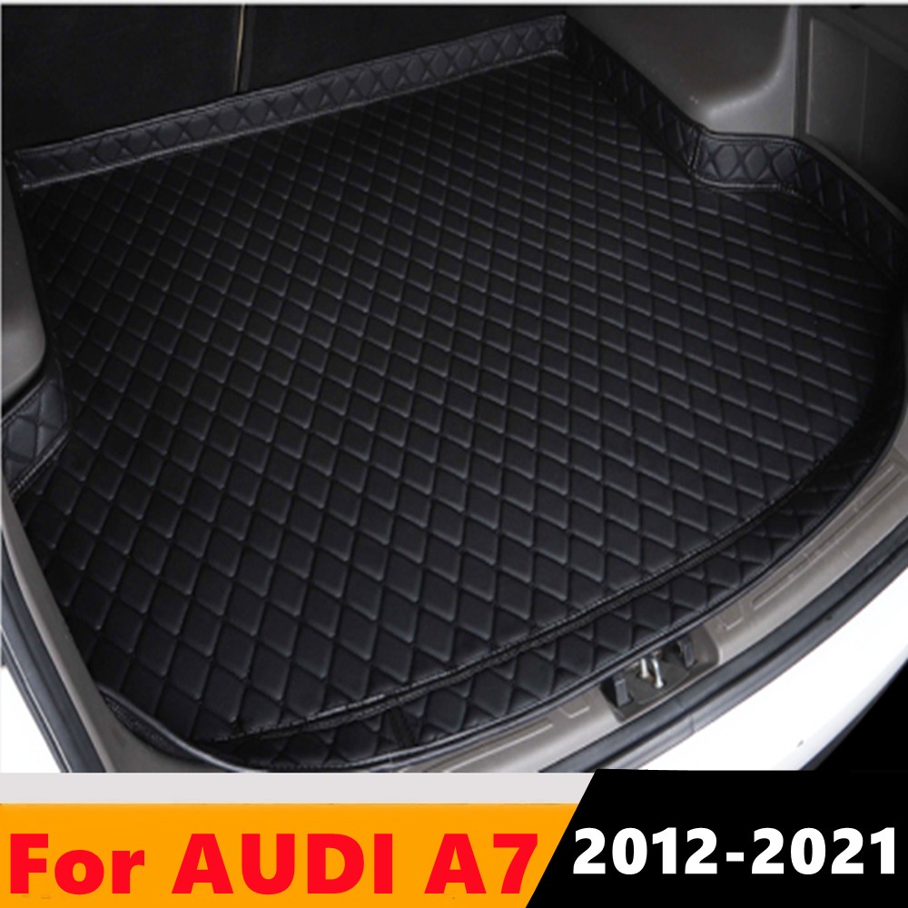 Cengair Car Trunk Mat All Weather Auto Tail Boot Luggage Pad Carpet High Side Cargo Liner Fit For Audi A7 2012 2013 2014-2021