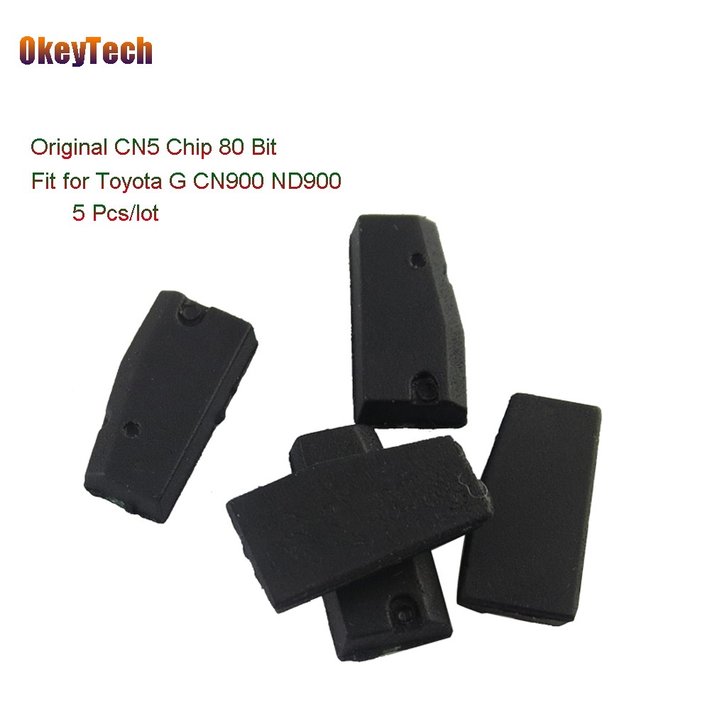 OkeyTech 5pcs/lot Original CN5 Chip 80 Bit Auto Car Remote Key Transponder Chip Copy for Toyota G CN900 ND900 Good Free Shipping