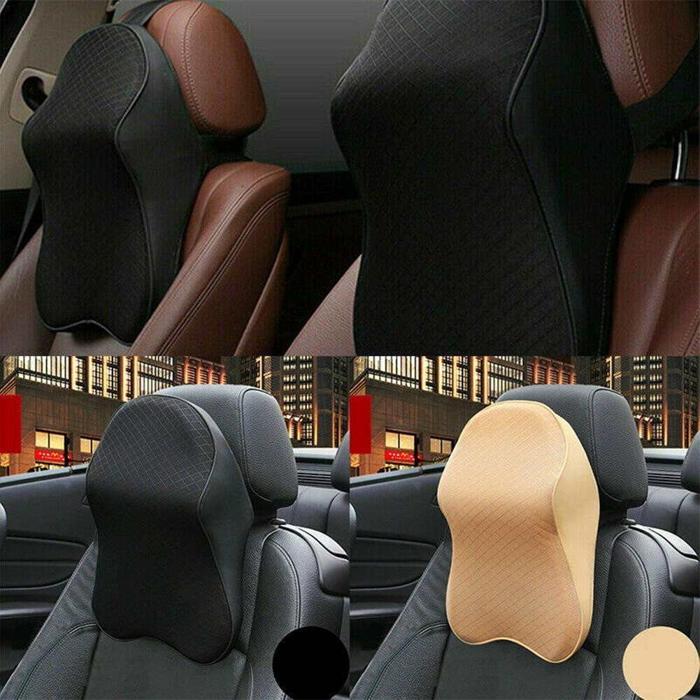 Car Headrest Neck Pillow Memory Foam Headrest Comfortable Car Pillow Lumbar Support Auto Interior Part Four Seasons General