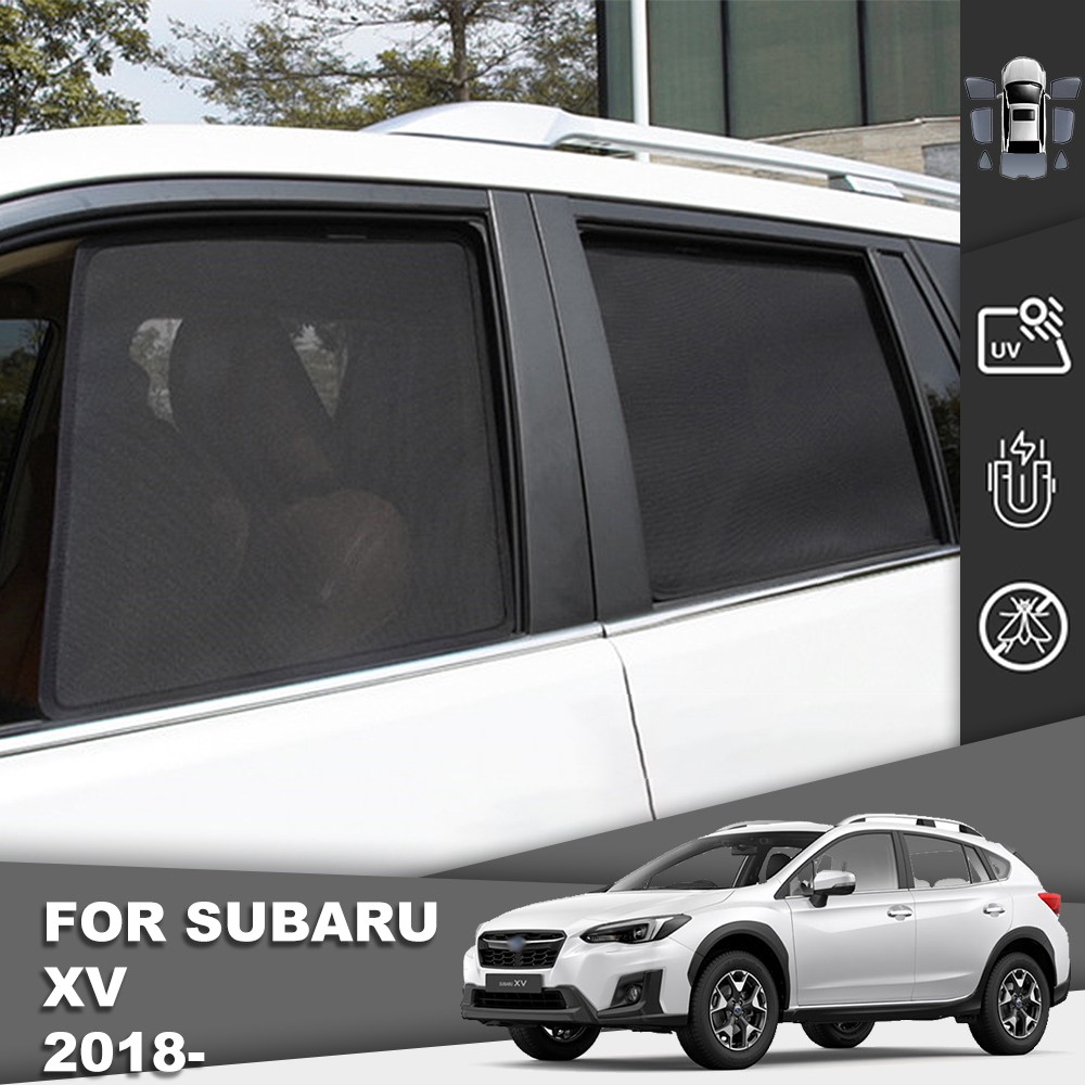 For Subaru XV 2018 2019 2020 2021 2022 Magnetic Car Sunshade Front Windshield Mesh Frame Curtain Child Rear Side Window Sun Shade