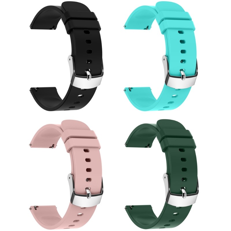 Silicone Universal 20mm Wrist Strap Watch Band for P22 Smart Watch and Other Smart Bracelet Women Men Sport Strap