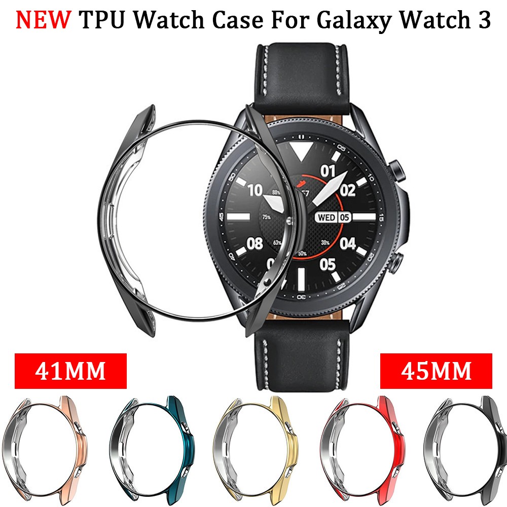 TPU Case For Galaxy Watch 4 45mm 41mm Silicone Protection Watchcase For Samsung Galaxy Watch 3 45mm 41mm Accessories Cover Bumber