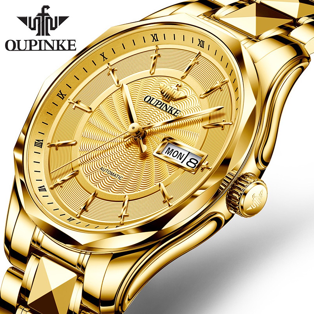 OUPINKE Luxury Brand Fully Automatic Mechanical Watches for Men Steel Watches Business Watches Mechanical Watches